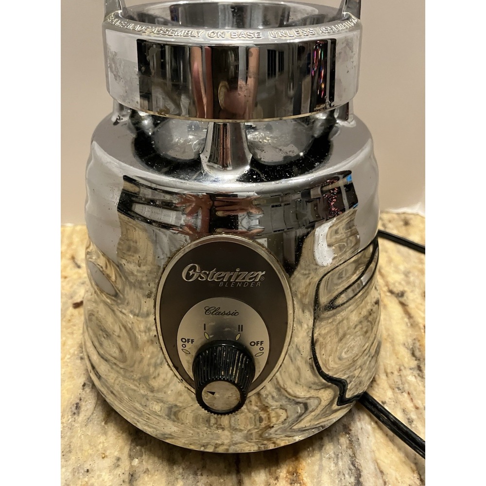 Osterizer Classic Blender Base Motor 600W Chrome 3 Speed 4655 4655013